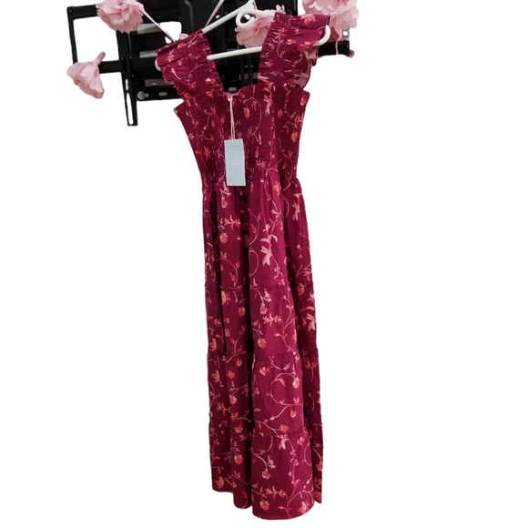 The Ellie Nap Dress Burgundy XS - Picture 4 of 8